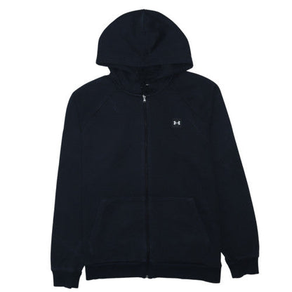 Under Armour Men’s Black Full Zip Hoodie Size L Lightweight Fleece