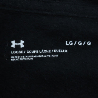 Under Armour Men’s Black Full Zip Hoodie Size L Lightweight Fleece