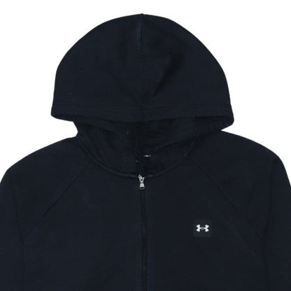 Under Armour Men’s Black Full Zip Hoodie Size L Lightweight Fleece