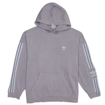 Adidas Women’s Purple Pullover Hoodie M Relaxed Fit, Hooded, Logo