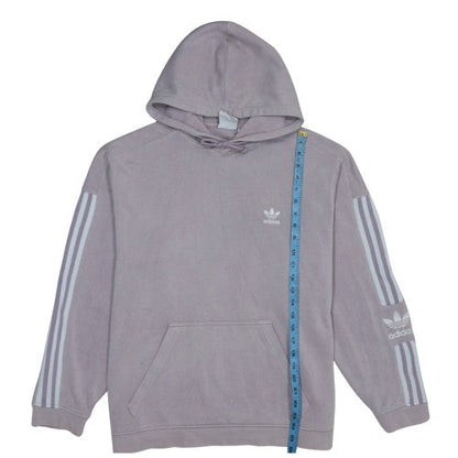 Adidas Women’s Purple Pullover Hoodie M Relaxed Fit, Hooded, Logo