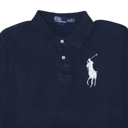Ralph Lauren Men’s Navy Long Sleeve Polo Shirt XXL Custom Fit