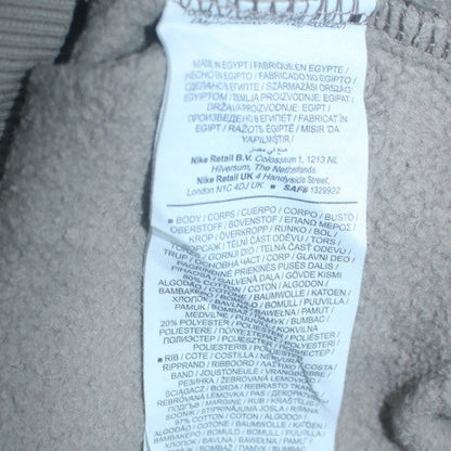 Nike Men's Grey XS Crew Neck Pullover Sweatshirt Embroidered Logo