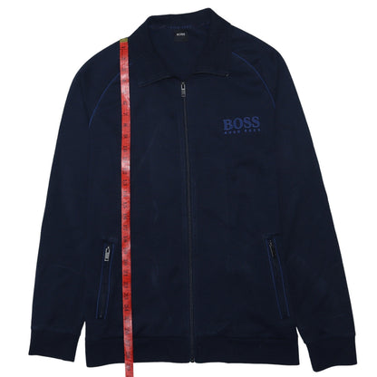Hugo Boss Men’s Blue Full Zip Cotton Sweatshirt XL