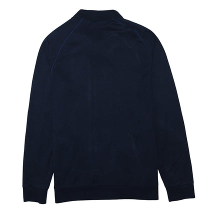 Hugo Boss Men’s Blue Full Zip Cotton Sweatshirt XL