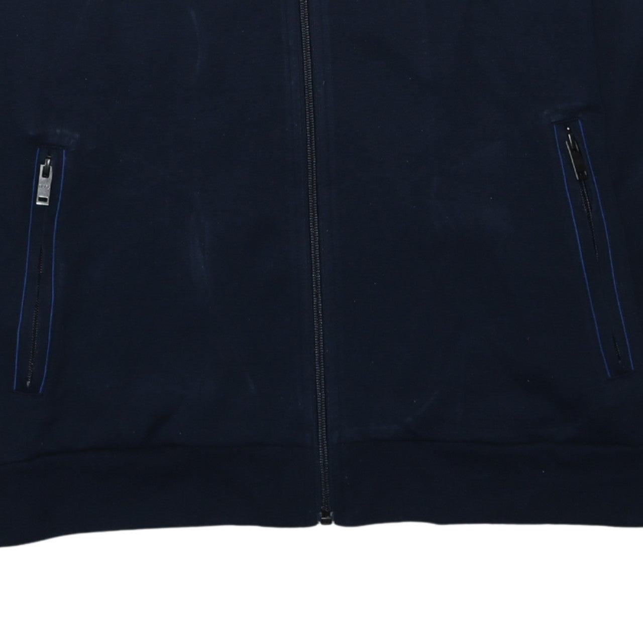 Hugo Boss Men’s Blue Full Zip Cotton Sweatshirt XL
