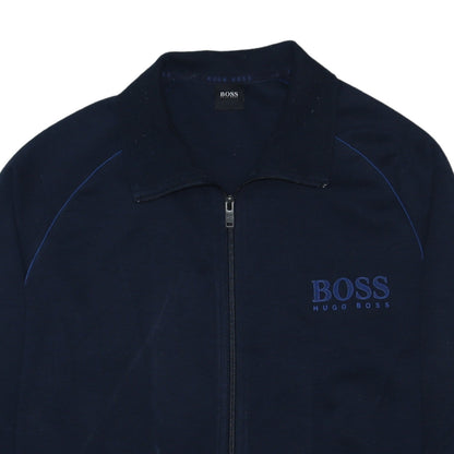Hugo Boss Men’s Blue Full Zip Cotton Sweatshirt XL