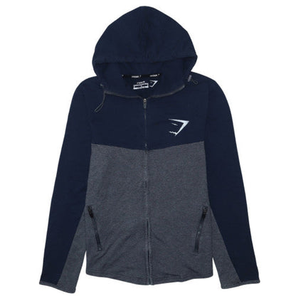 Gymshark Men’s Blue Full Zip Athletic Hoodie Size M