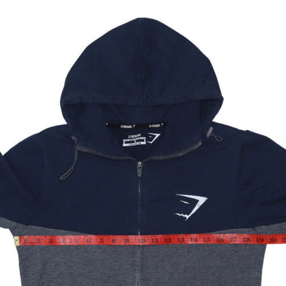 Gymshark Men’s Blue Full Zip Athletic Hoodie Size M