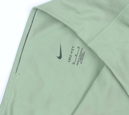 Nike Women's Green Dri-FIT Leggings Medium Moisture Wicking Activewear