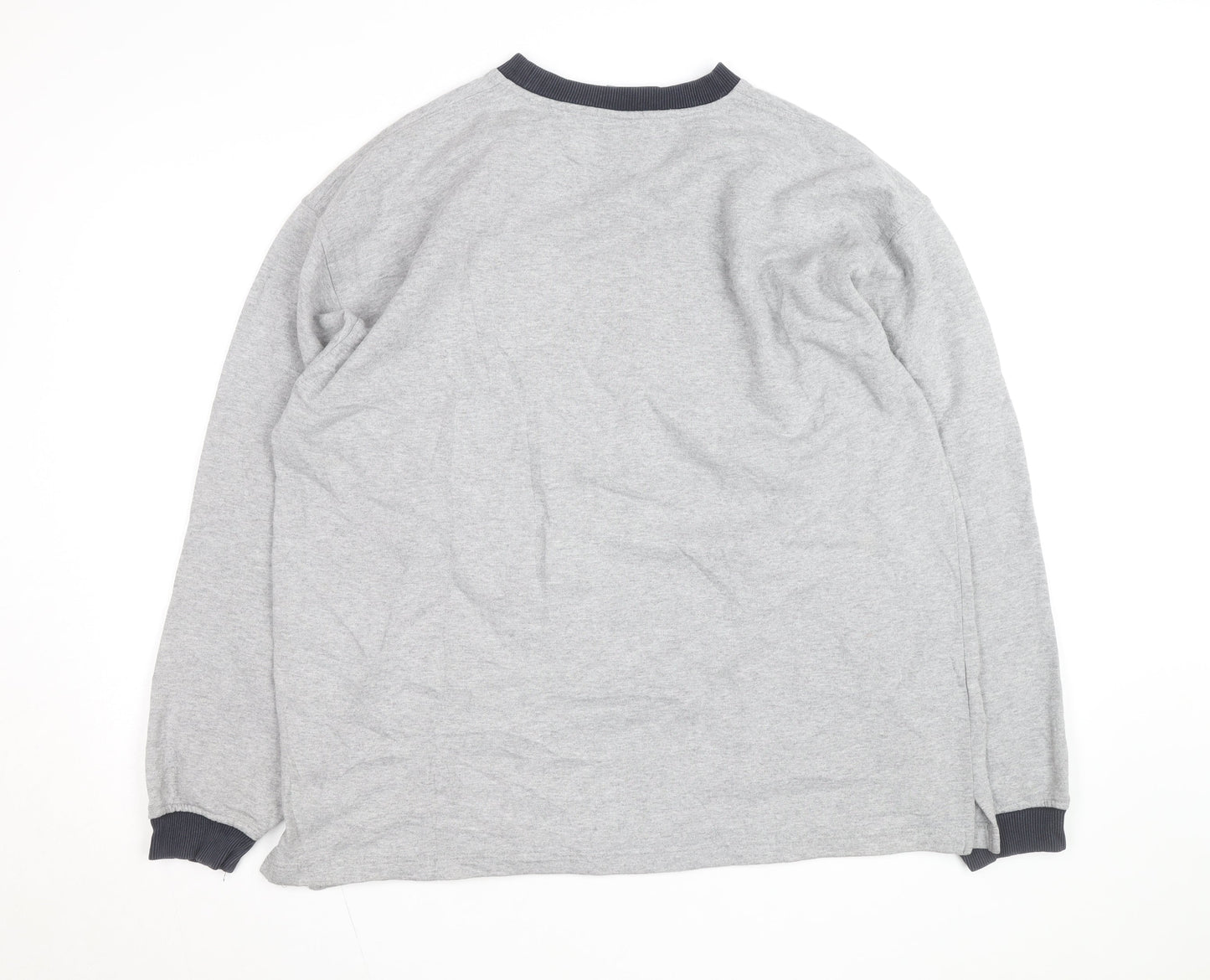 FILA Men’s Grey 2XL Pullover Logo Sweatshirt