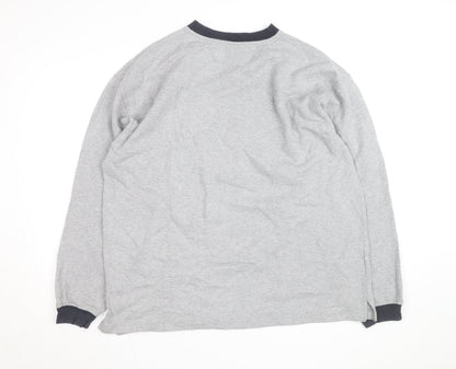 FILA Men’s Grey 2XL Pullover Logo Sweatshirt