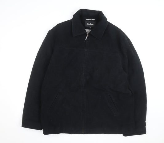 Eddy Taylor Men's Black XL Cotton Full Zip Lined Jacket