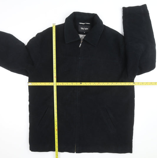 Eddy Taylor Men's Black XL Cotton Full Zip Lined Jacket