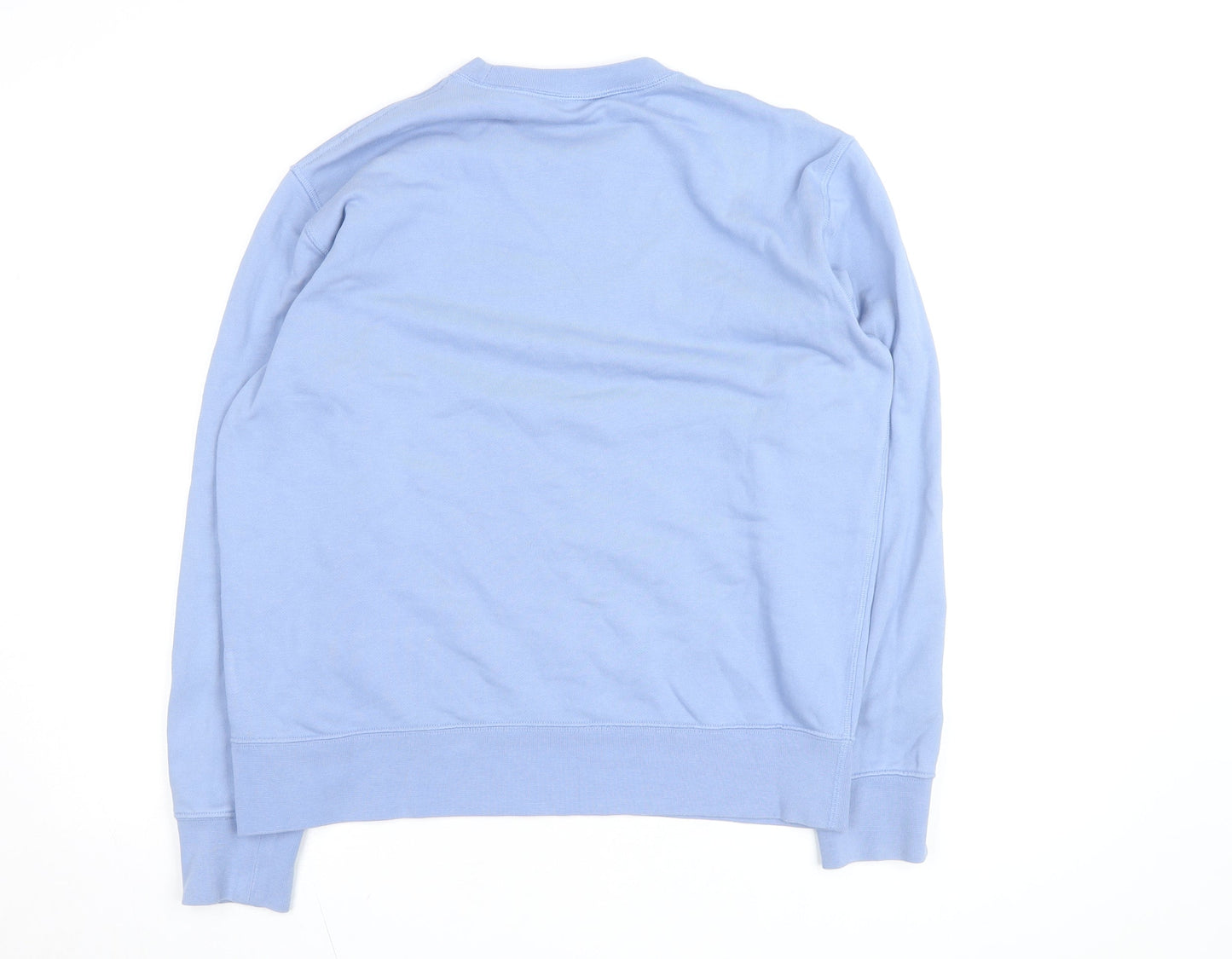 Arket Men's Blue Graphic Crew Neck Cotton Pullover Sweatshirt M