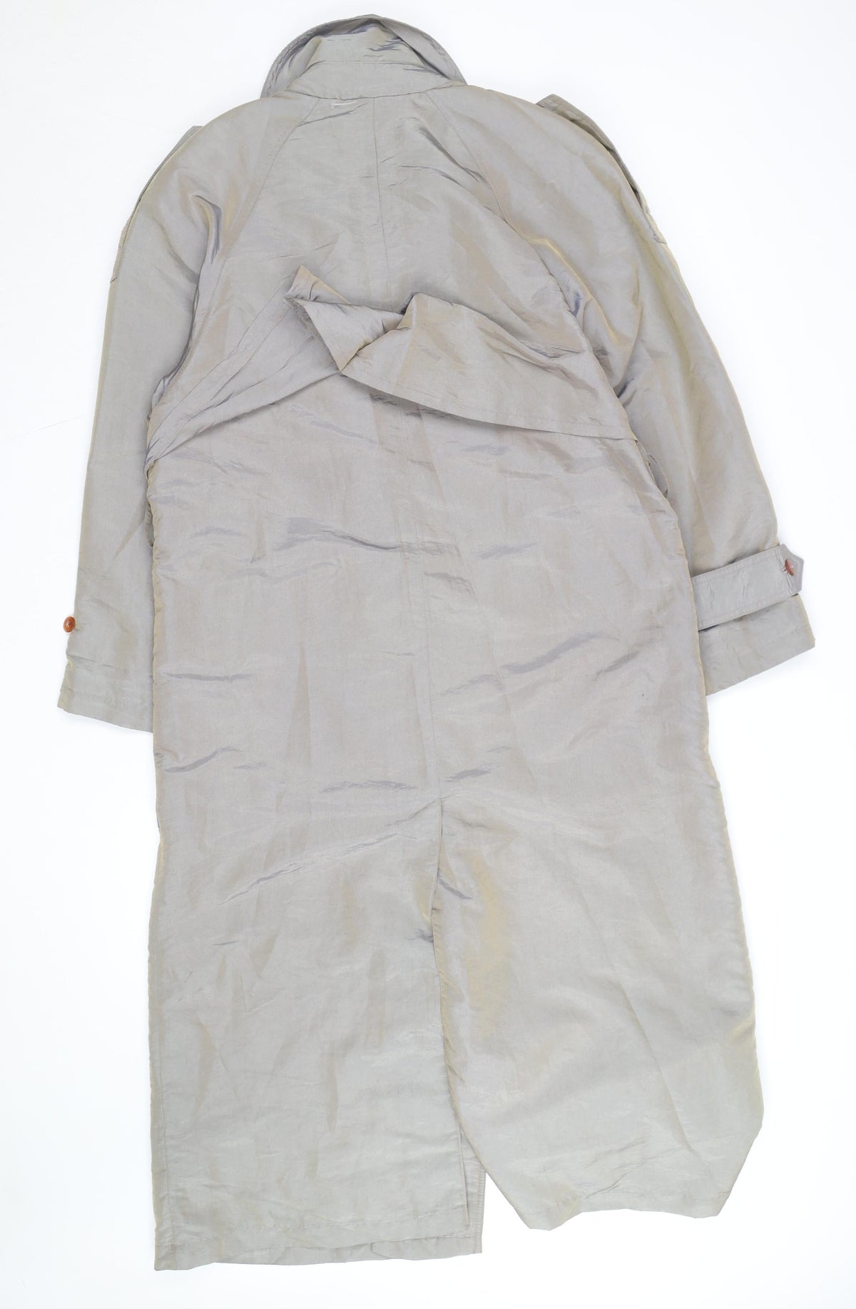 Cyclone Women’s Beige Long Trench Coat Size 10 Classic Style