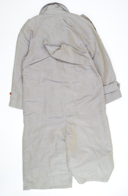 Cyclone Women’s Beige Long Trench Coat Size 10 Classic Style