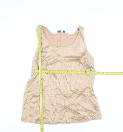 Reiss Womens Beige Silk Blend Camisole Tank Top M