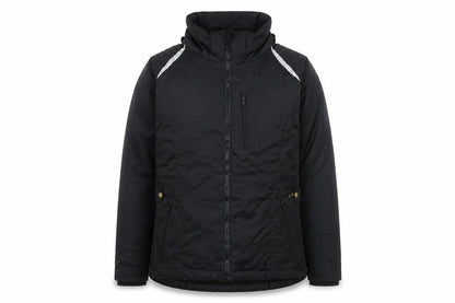 SmartPak Men's Black L Lined Waterproof Winter Puffer Jacket