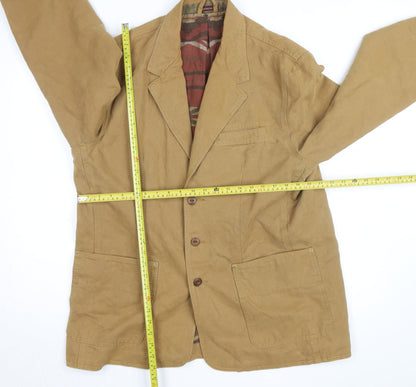 The Territory Ahead Men's Brown Cotton Blazer Jacket L