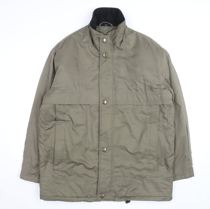 Rappson Men's Green Water Resistant Padded Parka Jacket Size 40