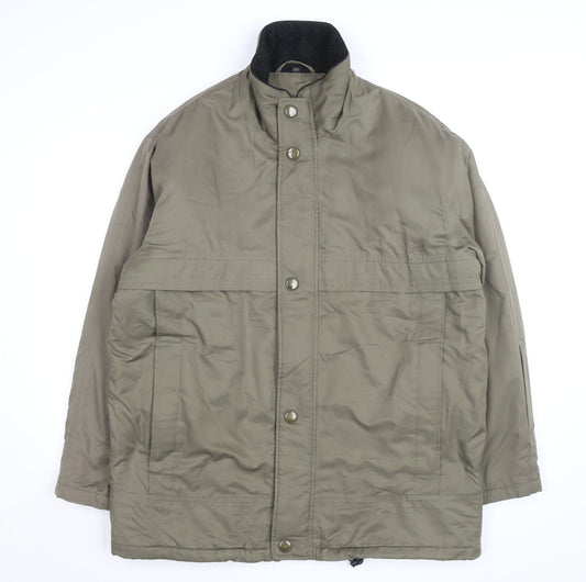 Rappson Men's Green Water Resistant Padded Parka Jacket Size 40