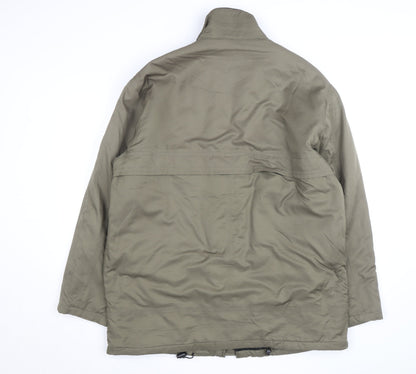 Rappson Men's Green Water Resistant Padded Parka Jacket Size 40