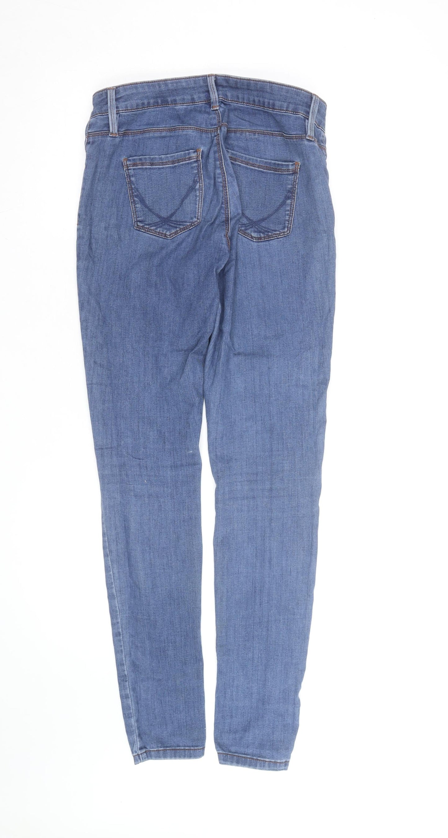 Oasis Women's Blue Mid Rise Skinny Stretch Jeans Size 12
