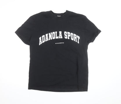 Adanola Women’s Black XS Organic Cotton Sport T-Shirt