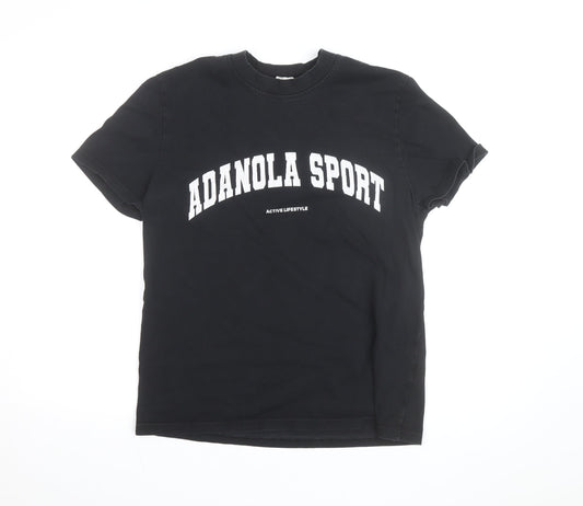 Adanola Women’s Black XS Organic Cotton Sport T-Shirt