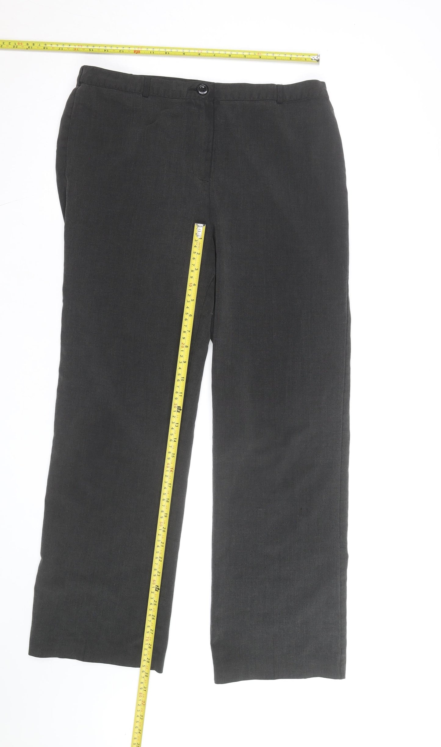 Debenhams Classics Women Black Size 12 Straight Leg Trousers
