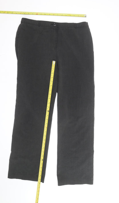 Debenhams Classics Women Black Size 12 Straight Leg Trousers