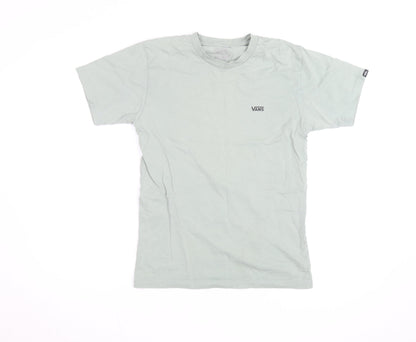 Vans Men's Grey Crew Neck Cotton T-Shirt Size M Casual Skate Style