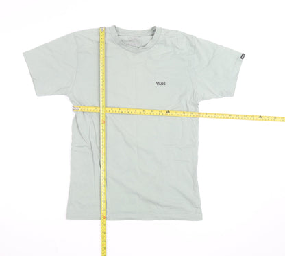 Vans Men's Grey Crew Neck Cotton T-Shirt Size M Casual Skate Style
