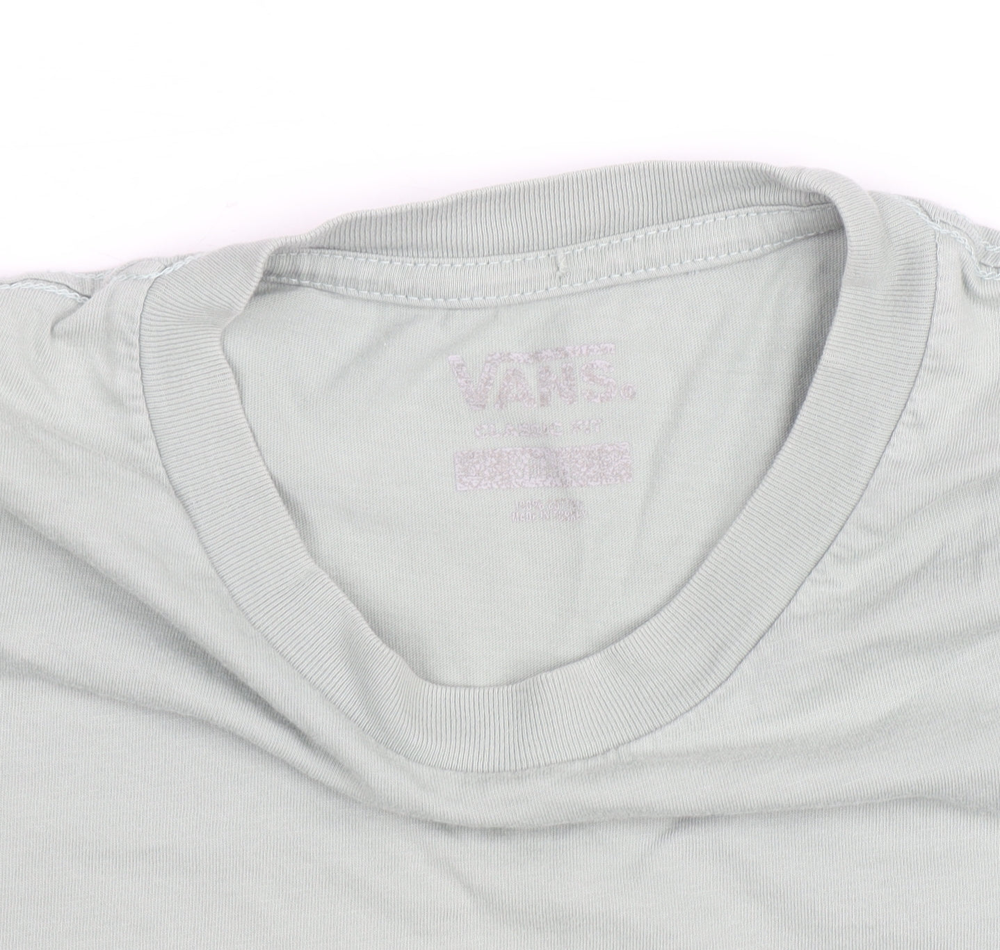 Vans Men's Grey Crew Neck Cotton T-Shirt Size M Casual Skate Style