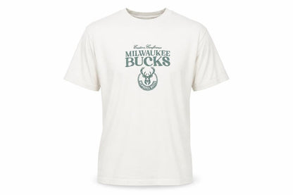NBA Milwaukee Bucks Men's Beige XS Graphic Print T-Shirt