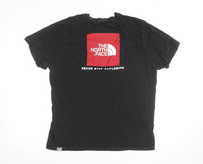 The North Face Men's Black Logo Graphic Cotton T-Shirt Size L