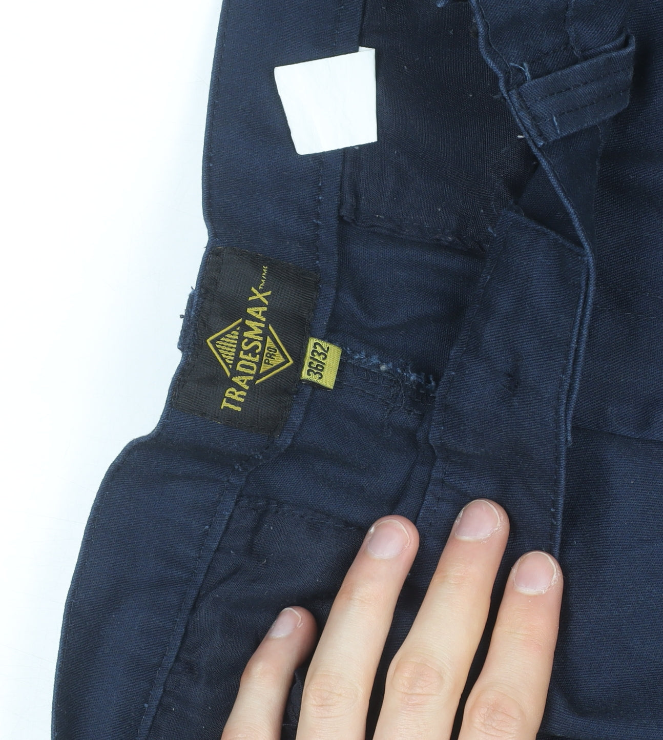 Tradesmax Pro Men's Blue Cargo Workwear Trousers 36W 32L