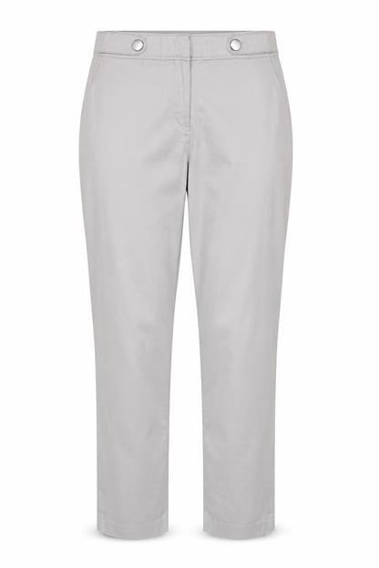 Dorothy Perkins Women Grey Chino Trousers Size 14 Regular Straight Leg