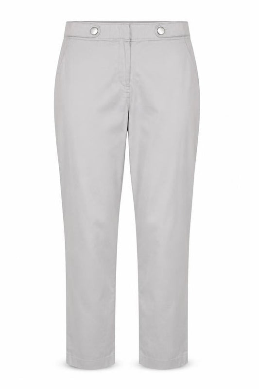 Dorothy Perkins Women Grey Chino Trousers Size 14 Regular Straight Leg