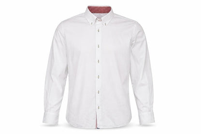 Yachting & Co Men's White Long Sleeve Button-Down Dress Shirt L