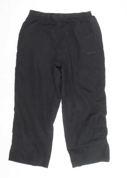 LA Gear Womens Black Size 14 Track Pants Activewear Trousers