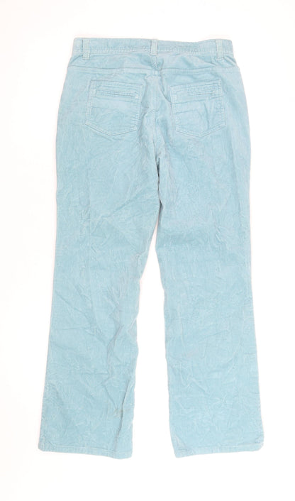 Liz Claiborne Women's Blue Petite Chino Corduroy Trousers Size 8