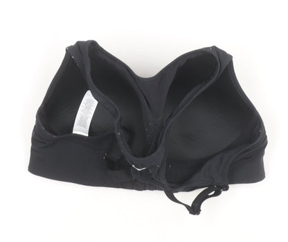 Nike Women's Black Racerback Sports Bra M Moisture Wicking Stretch