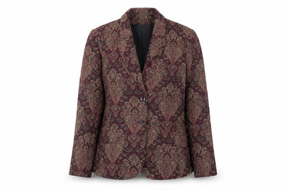 Jessica Womens Multicoloured Paisley Blazer Size 8 Classic Lined Jacket