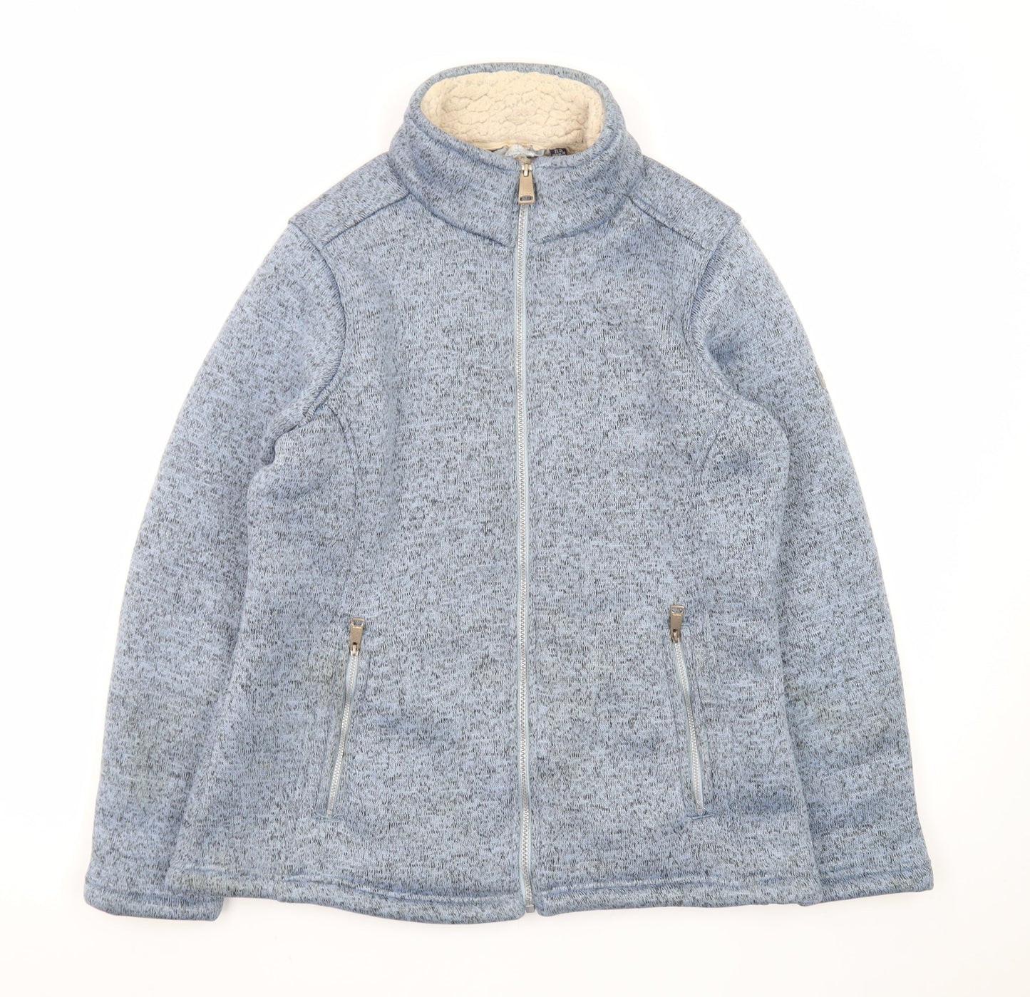 Regatta Women Blue Full Zip Fleece Jacket Size 16 Lined Outdoor