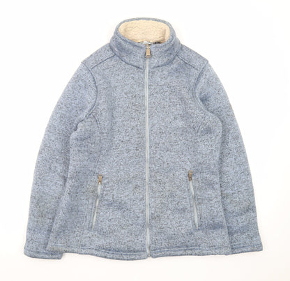 Regatta Women Blue Full Zip Fleece Jacket Size 16 Lined Outdoor