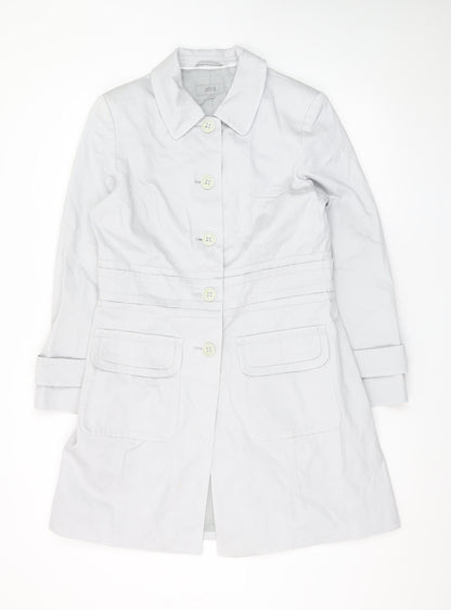 Marks and Spencer Women's White Size 14 Single-Breasted Suit Jacket