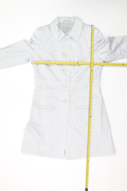 Marks and Spencer Women's White Size 14 Single-Breasted Suit Jacket