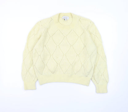 & Other Stories Women Yellow Wool Alpaca Knit Pullover Jumper S